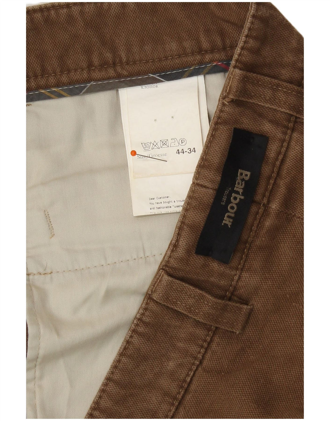 Barbour bukser med lige jakkesæt til mænd W44 L31 Beige