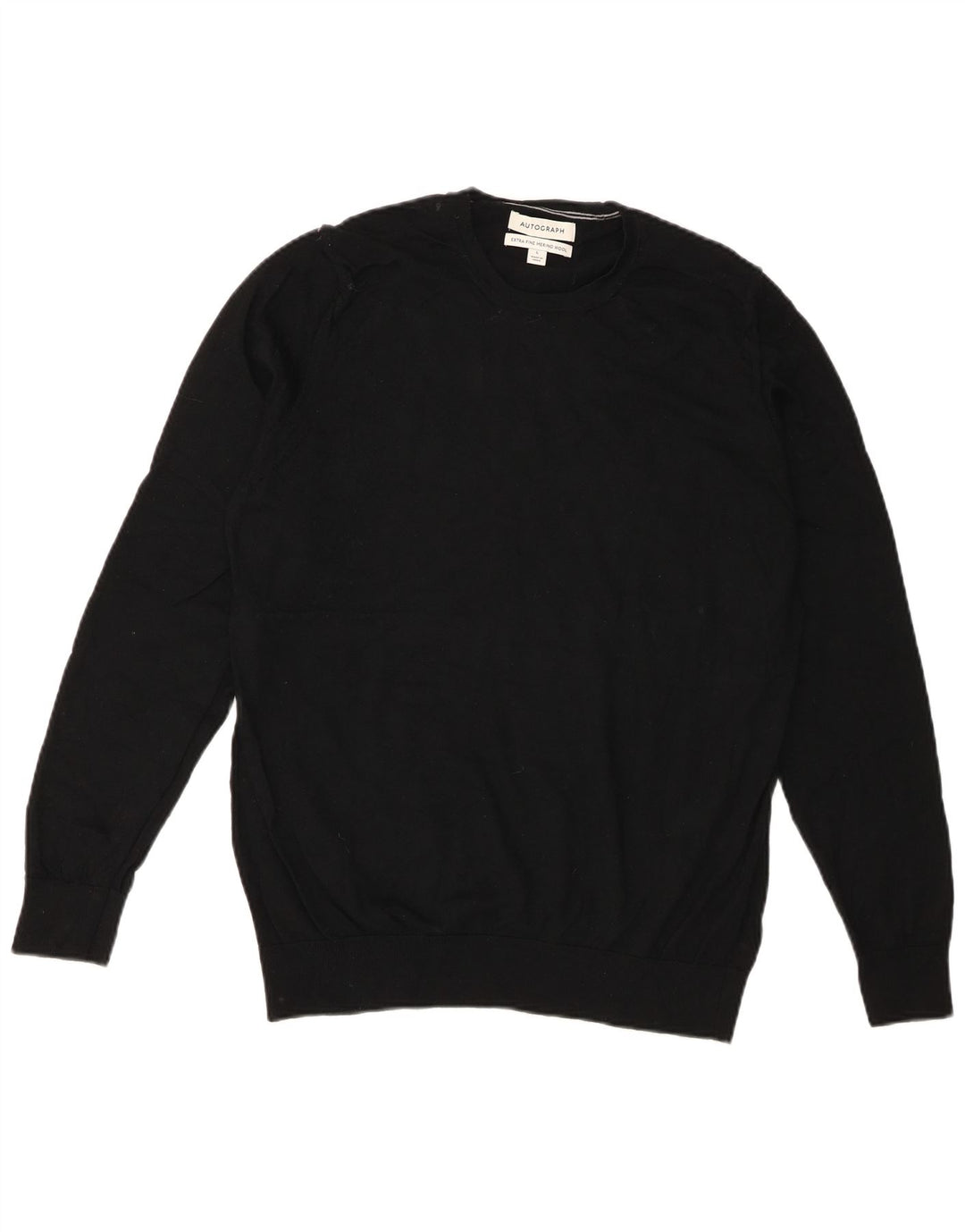 Marks & Spencer Herre Autograph Crew Neck Jumper Sweater Large Sort