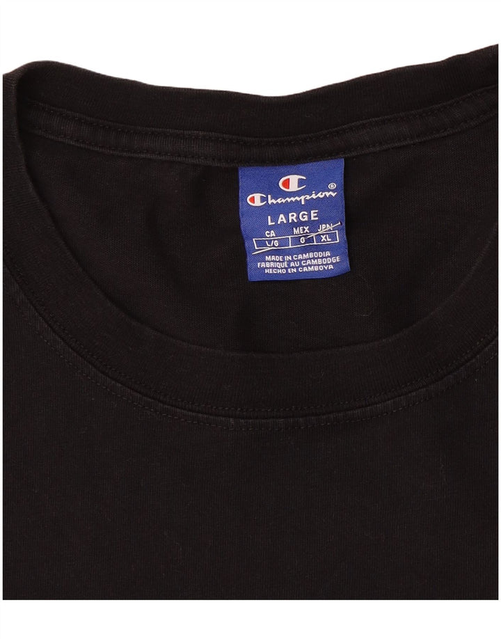 Champion Herre Grafisk Top Langærmet Stor Sort