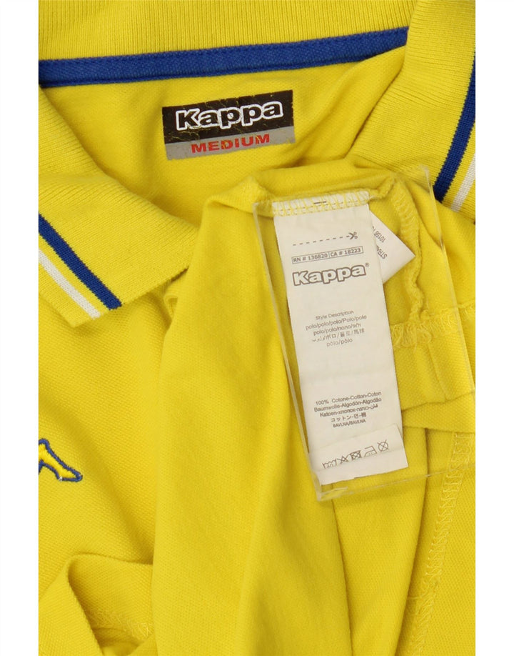 Kappa herre poloshirt Medium gul bomuld