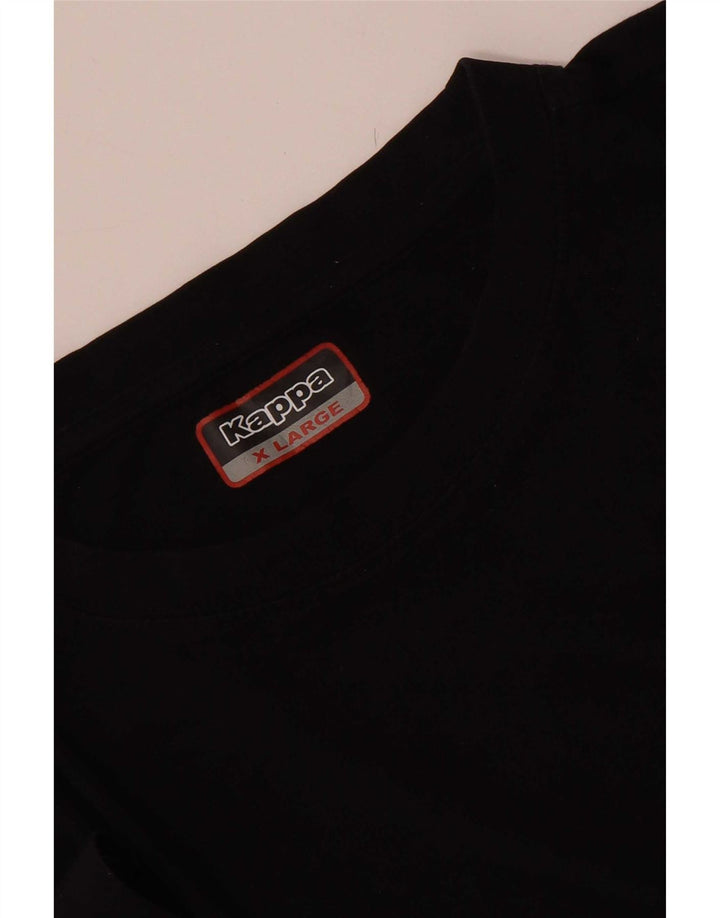 Kappa Herre T-Shirt Top XL Sort