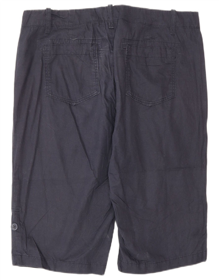 EDDIE BAUER Dame Cargo Shorts US 12 Large W38 Navy Blue Cotton