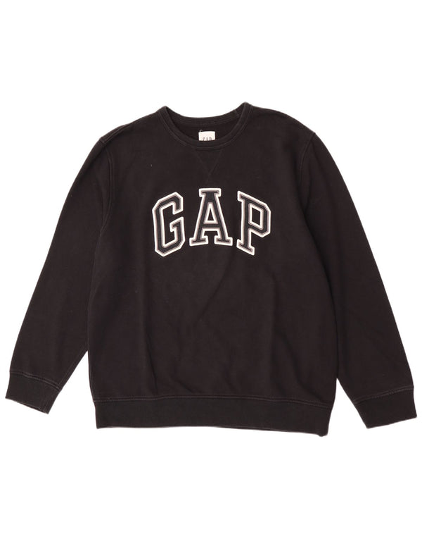 Gap Herre Grafisk Sweatshirt Jumper XL Sort Bomuld