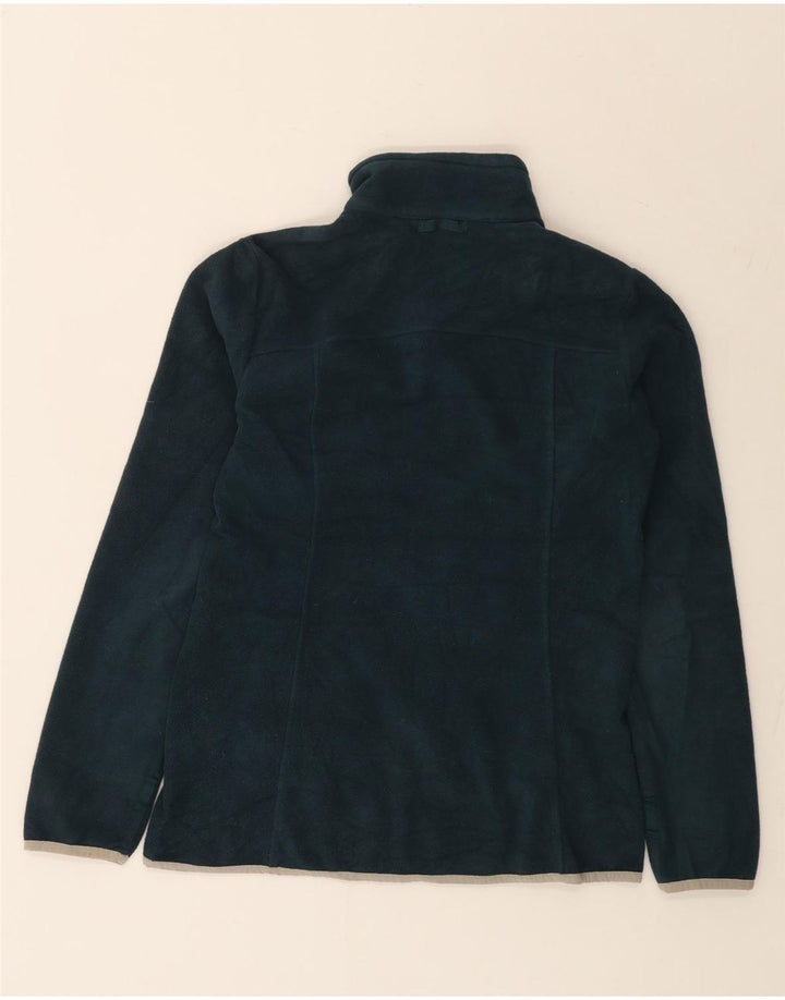 Eddie Bauer Dame Fleecejakke UK 12 Medium Navy Blue Polyester