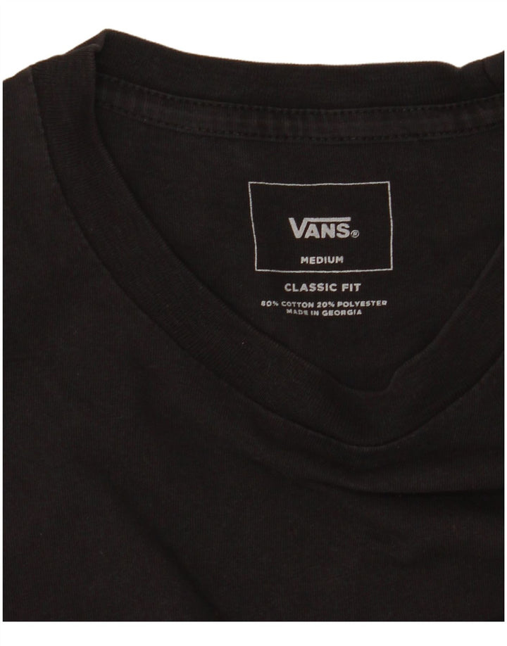VANS Herre Classic Fit T-Shirt Top Mellemgrå Colourblock Bomuld