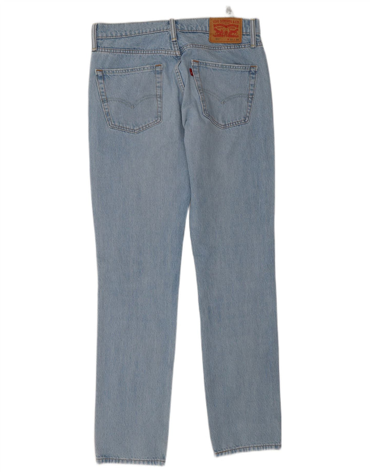 Levi's Herre 511 Slim Jeans W32 L34 Blå Bomuld