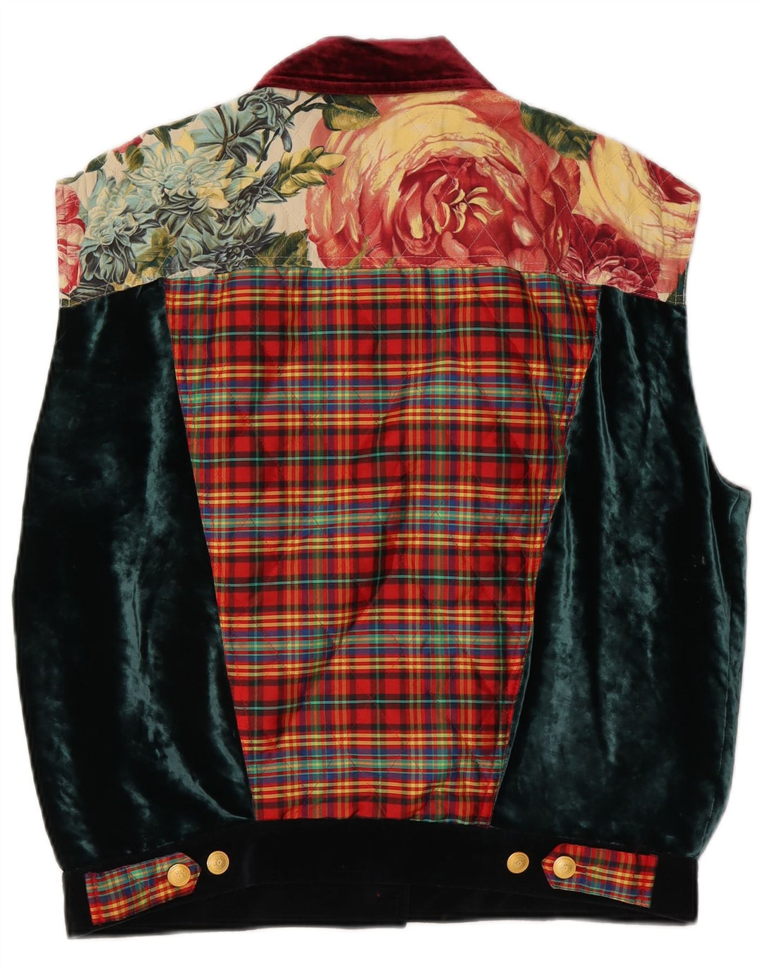 Viventy Womens Oversized Gilet EU 38 Medium Flerfarvet Patchwork