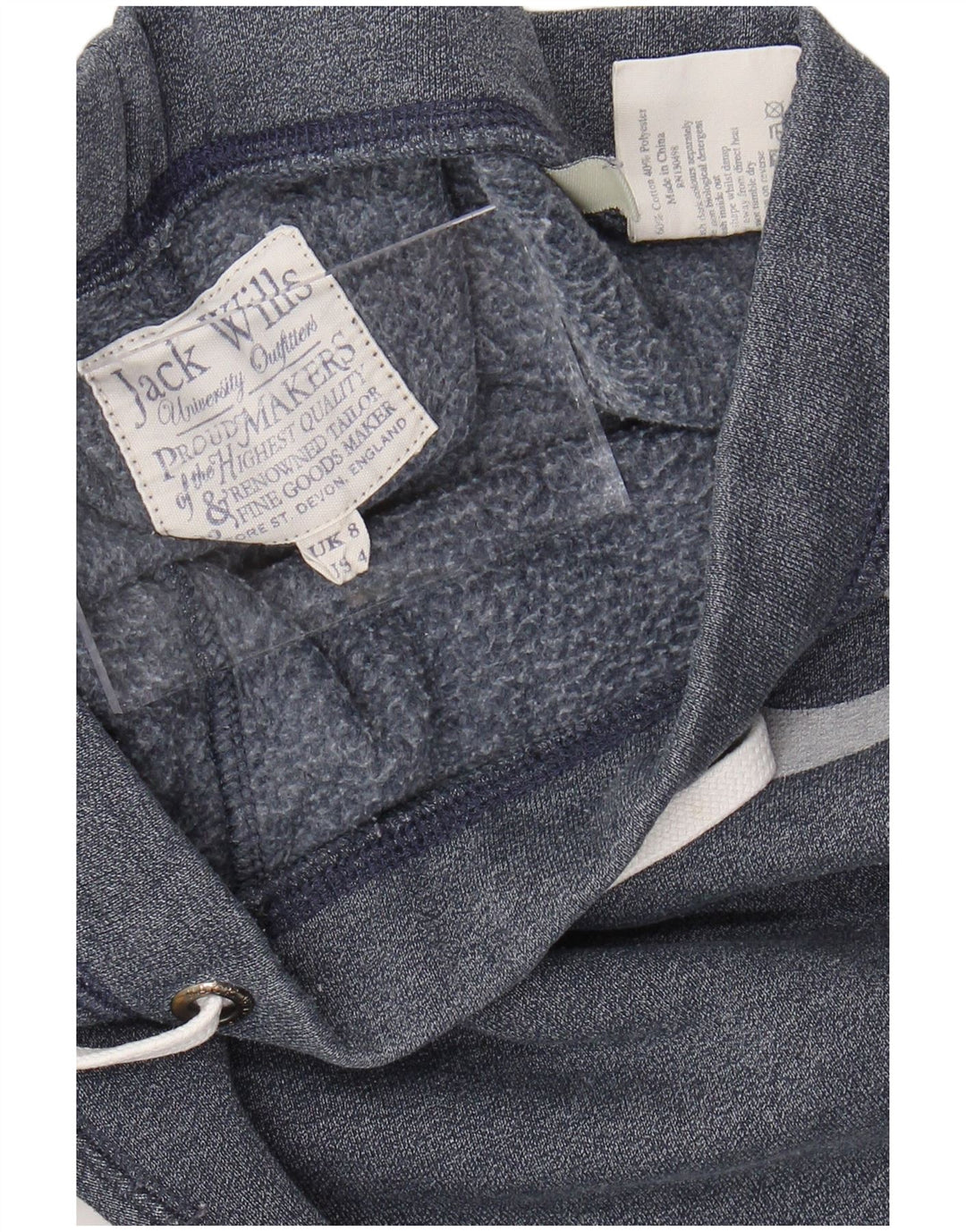 JACK WILLS Grafisk træningsdragt til kvinder Joggers UK 8 Small Navy Blue