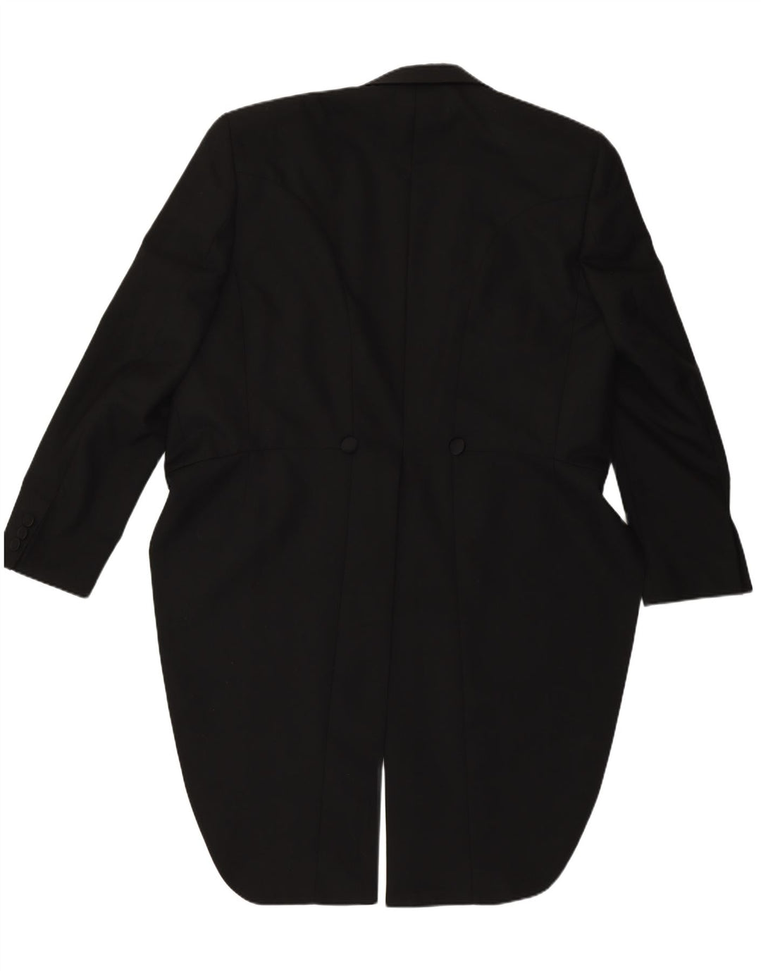 Vintage Herre-bagfrakke Blazer-jakke EU 50 Large Black Polyester