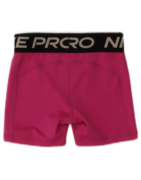 Nike piger Dri Fit grafiske sportsshorts 10-11 år Medium Pink Colourblock