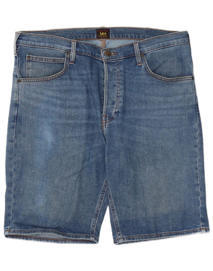 Lee Herre 5-lommers korte denimshorts W36 Stor blå bomuld