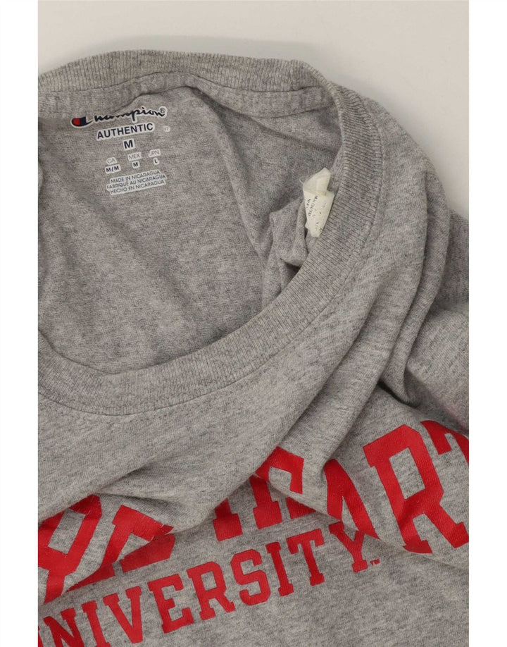Champion Herre Grafisk T-Shirt Top Medium Grå Sports