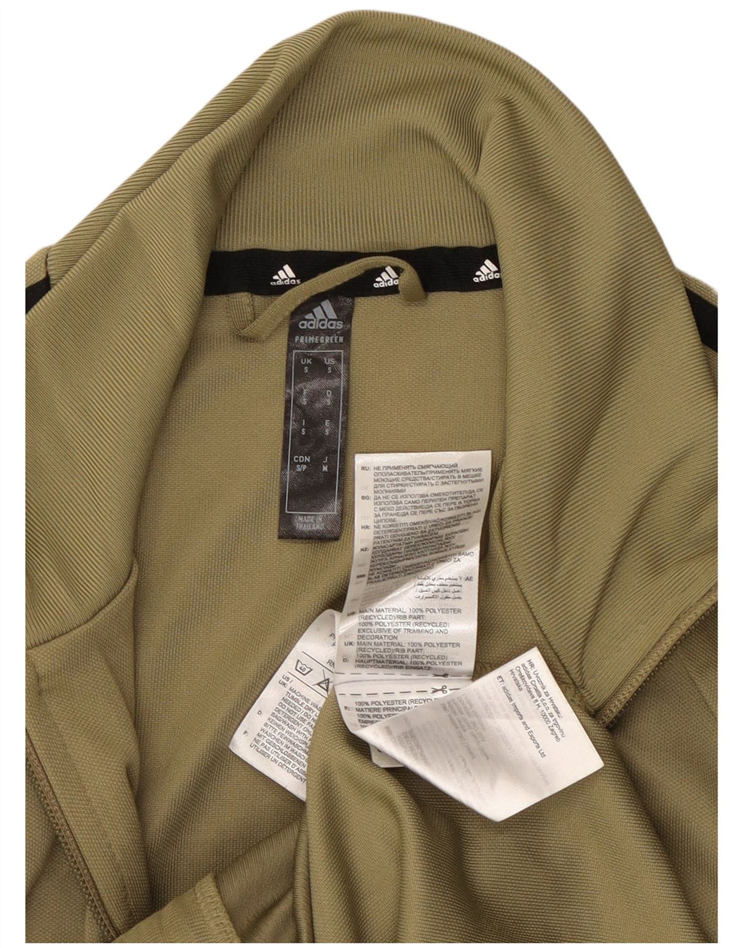 ADIDAS Aeroready træningsjakke til mænd, lille Khaki Polyester