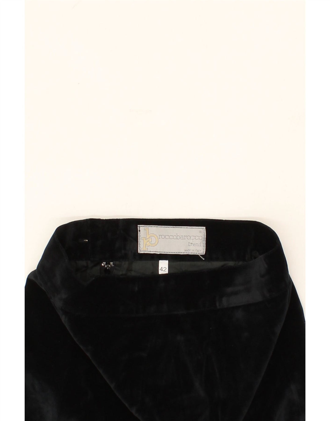 ROCCOBAROCCO Womens Straight Skirt IT 42 Medium W26 Black Vintage Roccobarocco and Second-Hand Roccobarocco from Messina Hembry 