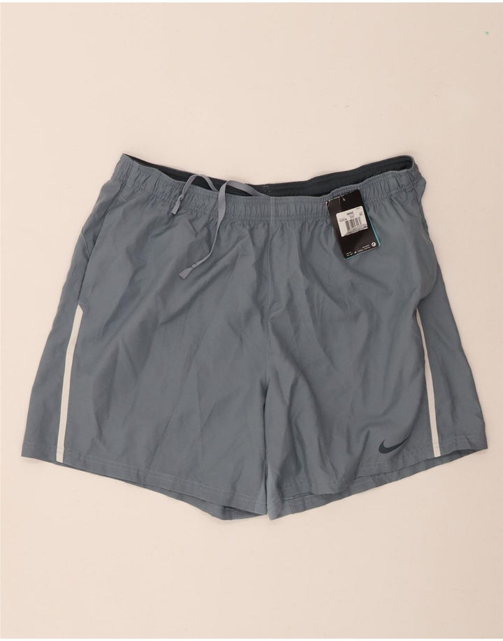 Nike Herre Dri Fit Sportshorts 2XL Grå Polyester