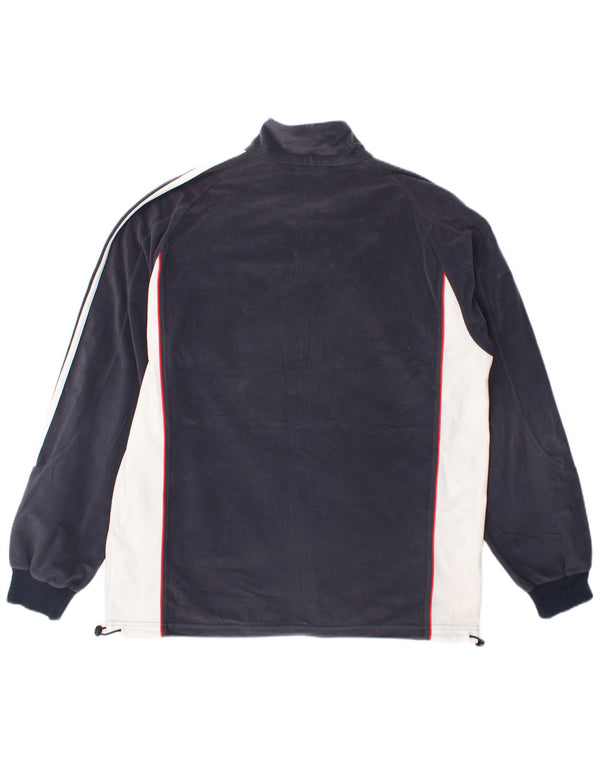 Adidas Træningsdragt til mænd Topjakke UK 40/42 Medium Navy Blue Colourblock