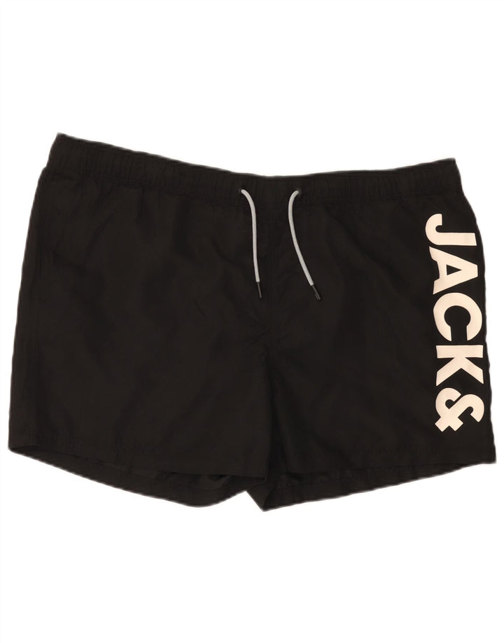 Jack & Jones Herre grafiske svømmeshorts 2XL sort polyester
