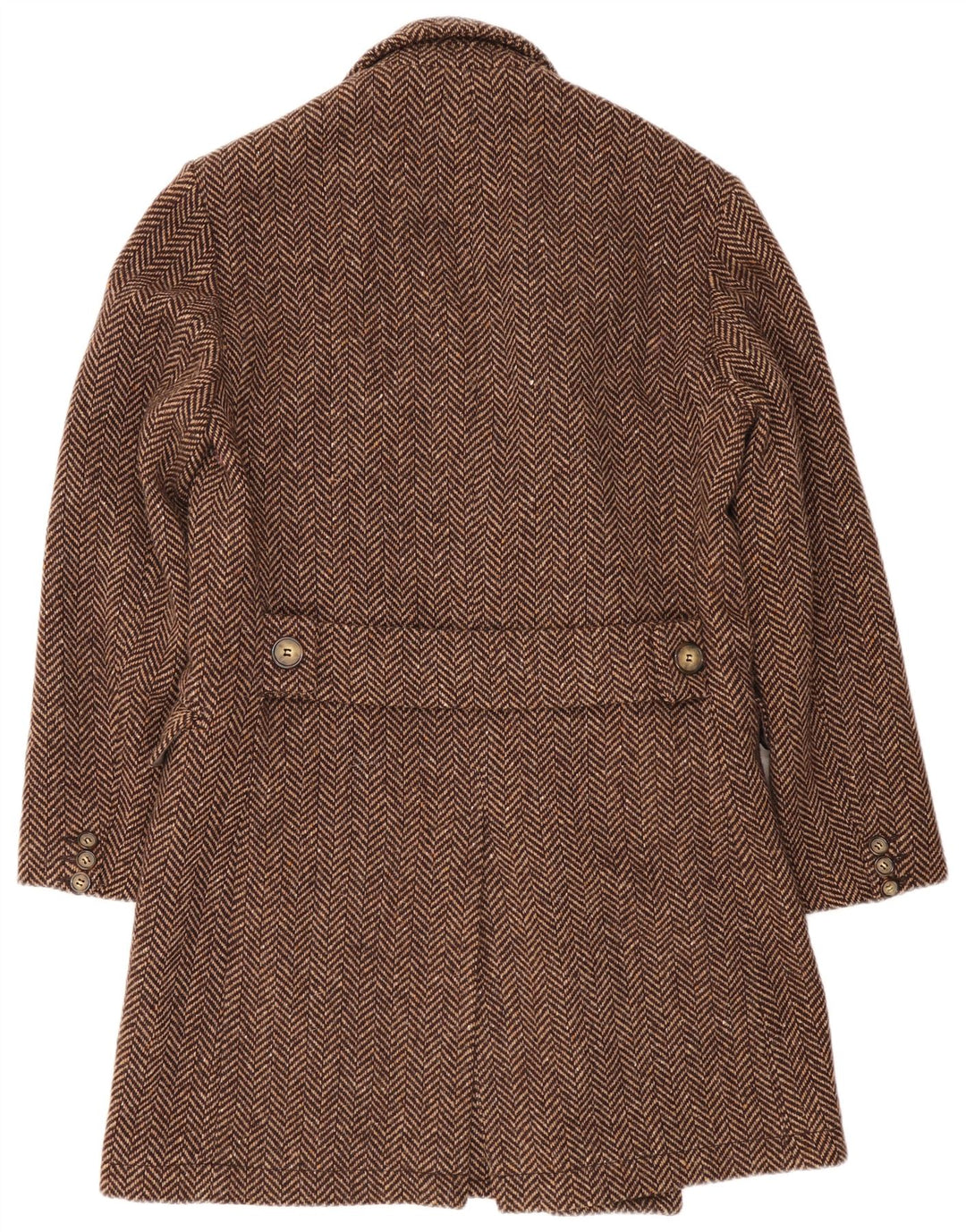 Chinook herre dobbeltradet frakke IT 48 medium brun sildeben