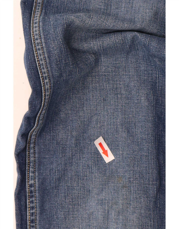 Wrangler Herre 4 RRB Slim Jeans W34 L34 Blå Bomuld