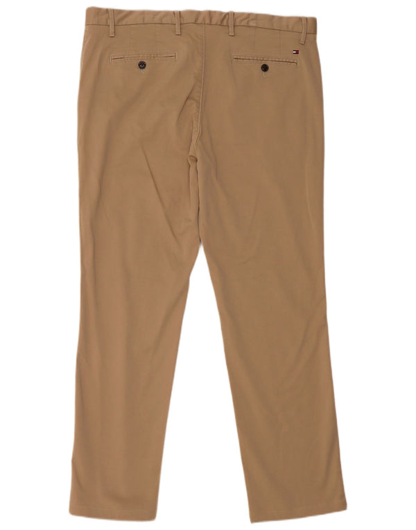 TOMMY HILFIGER Straight Chino-bukser til mænd W36 L32 Beige Bomuld