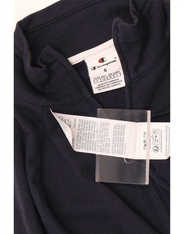 Champion Womens træningsdragt Topjakke UK 10 Small Navy Blue Cotton
