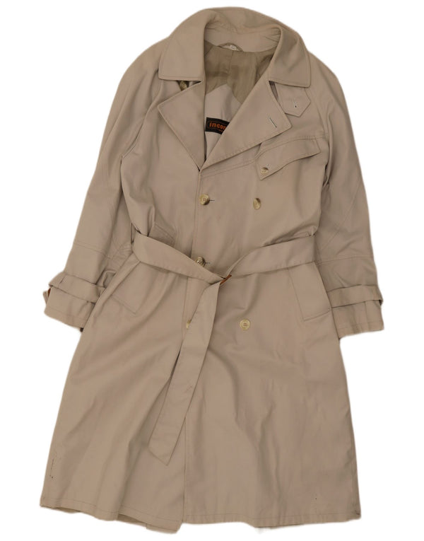 Incom Herre Dobbeltradet Trench Coat IT 48 Medium Grå