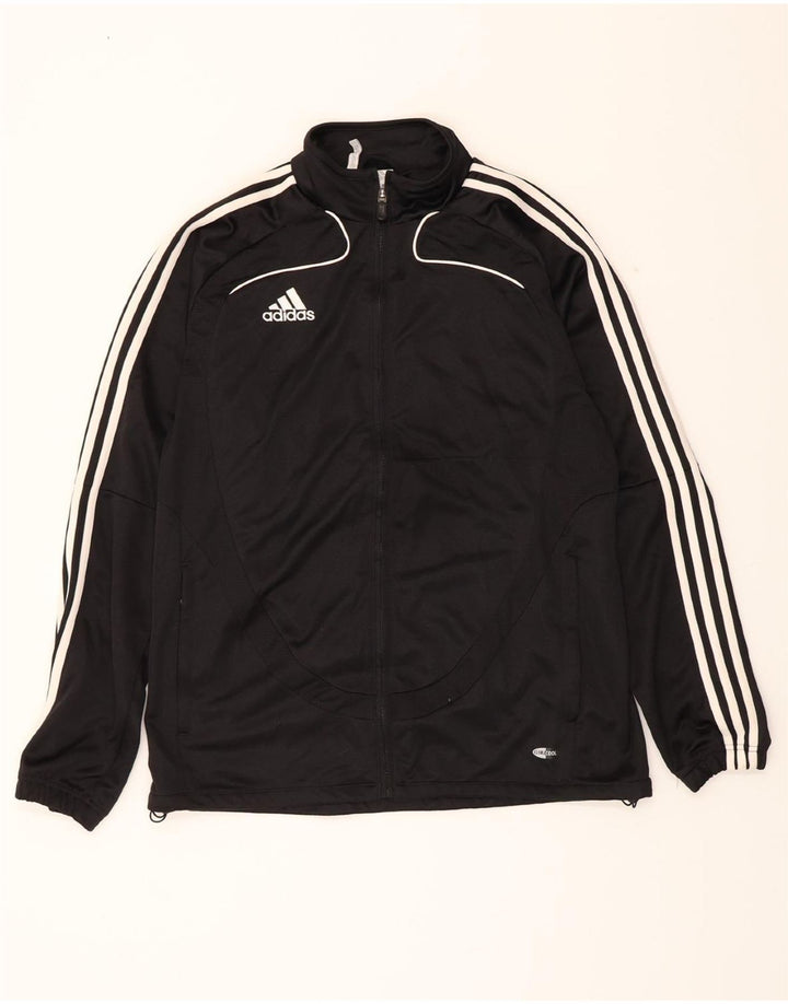 ADIDAS Mens Clima 365 Tracksuit Top Jacket UK 40/42 Medium Black Polyester Vintage Adidas and Second-Hand Adidas from Messina Hembry 