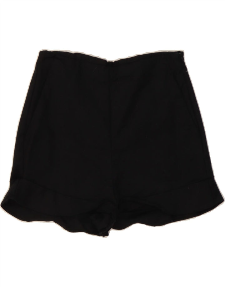 ZARA Womens Casual Shorts Small W26 Black Cotton Vintage Zara and Second-Hand Zara from Messina Hembry 