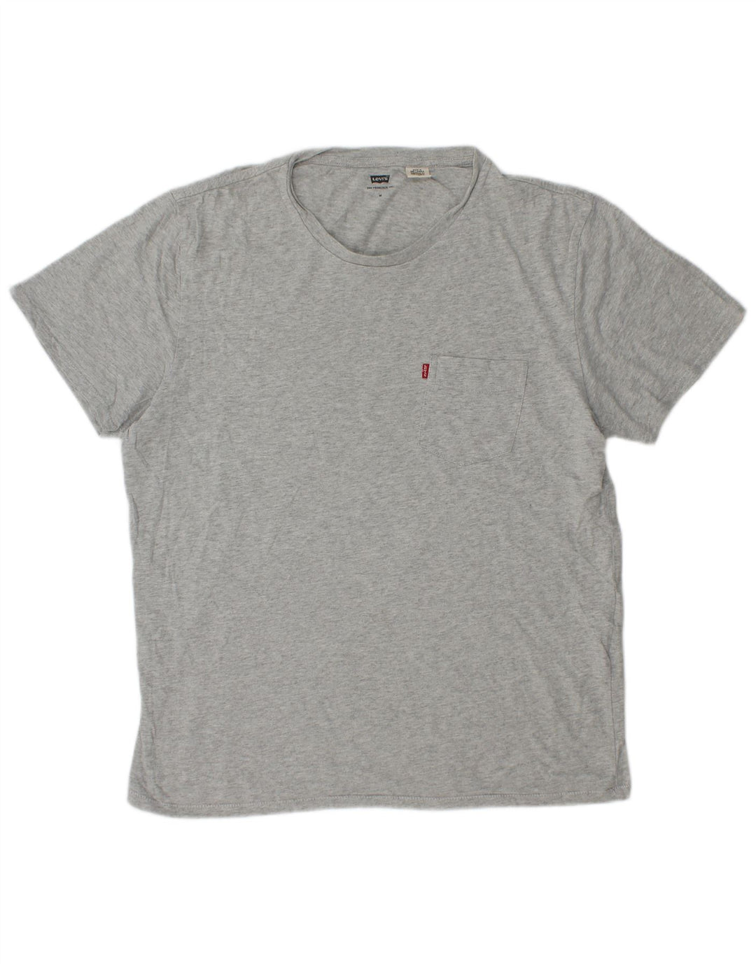 Levi's herre T-shirt top mellemgrå flækket bomuld