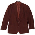 Facis Herre Longline 2-knaps blazerjakke IT 52 XL Burgundy Virgin Wool