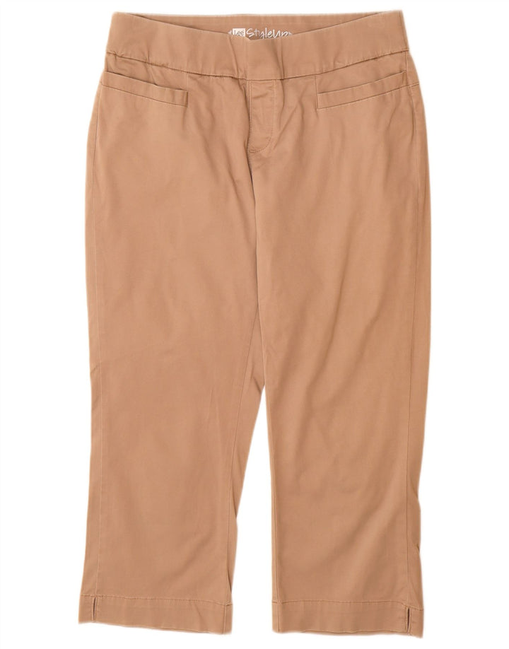 Lee Dame Lige Capri Bukser US 8 Medium W30 L22 Beige Bomuld