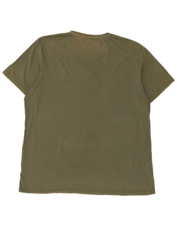 Lyle & Scott Herre T-Shirt Top 2XL Khaki Bomuld