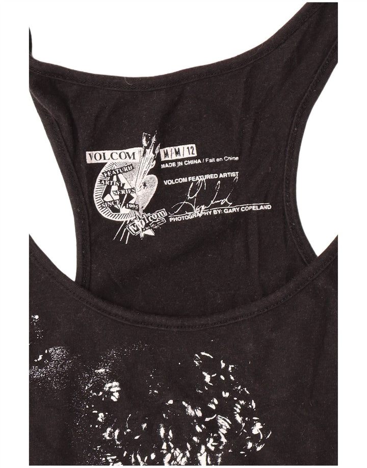Volcom Womens Grafisk Vest Top UK 12 Medium Black Rock