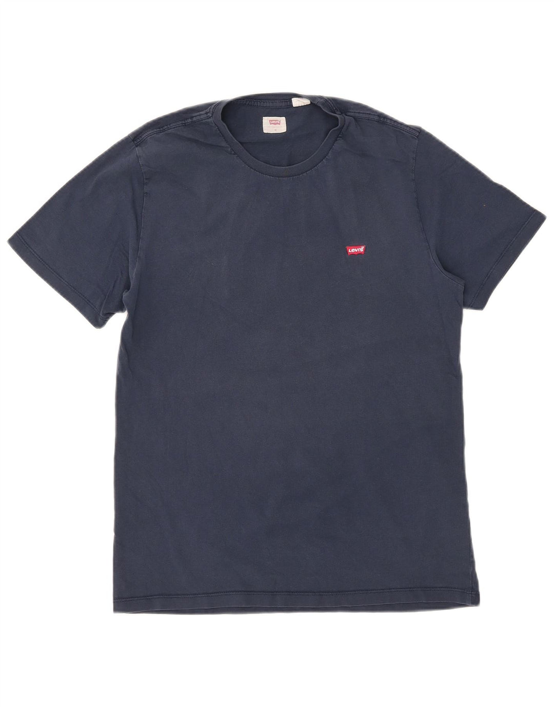 Levi's herre T-shirt top mellem marineblå bomuld