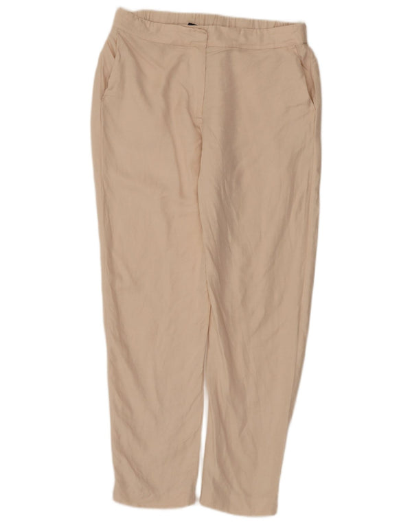 French Connection Dame High Waist Chino Bukser UK 12 Medium W32 L29 Bei