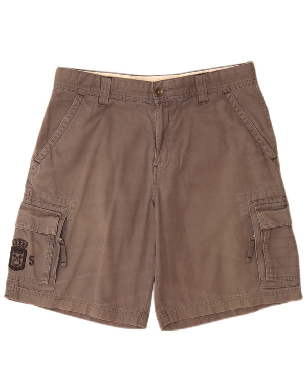 Tommy Hilfiger Mens Cargo Shorts W32 Medium Grey Cotton