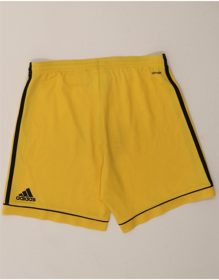 ADIDAS Mens Climalite Sport Shorts Small Yellow Polyester Vintage Adidas and Second-Hand Adidas from Messina Hembry 