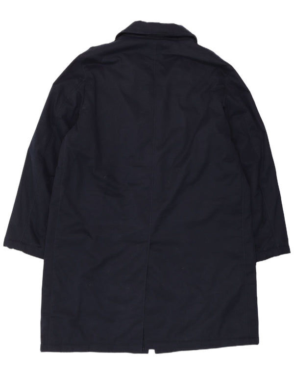 Valentino Herre Overfrakke IT 52 XL Marineblå Polyester