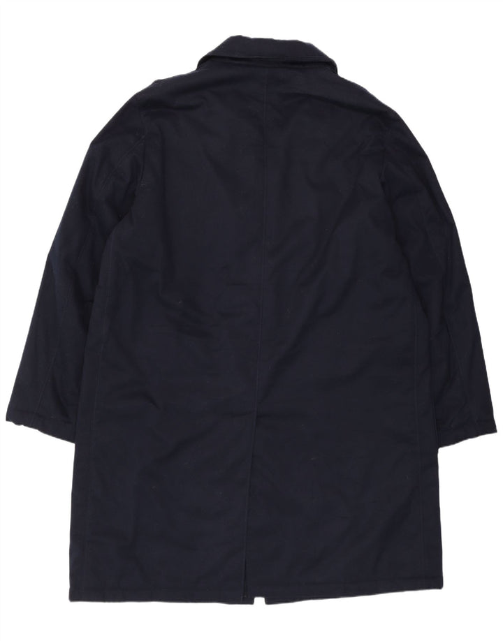 Valentino Herre Overfrakke IT 52 XL Marineblå Polyester