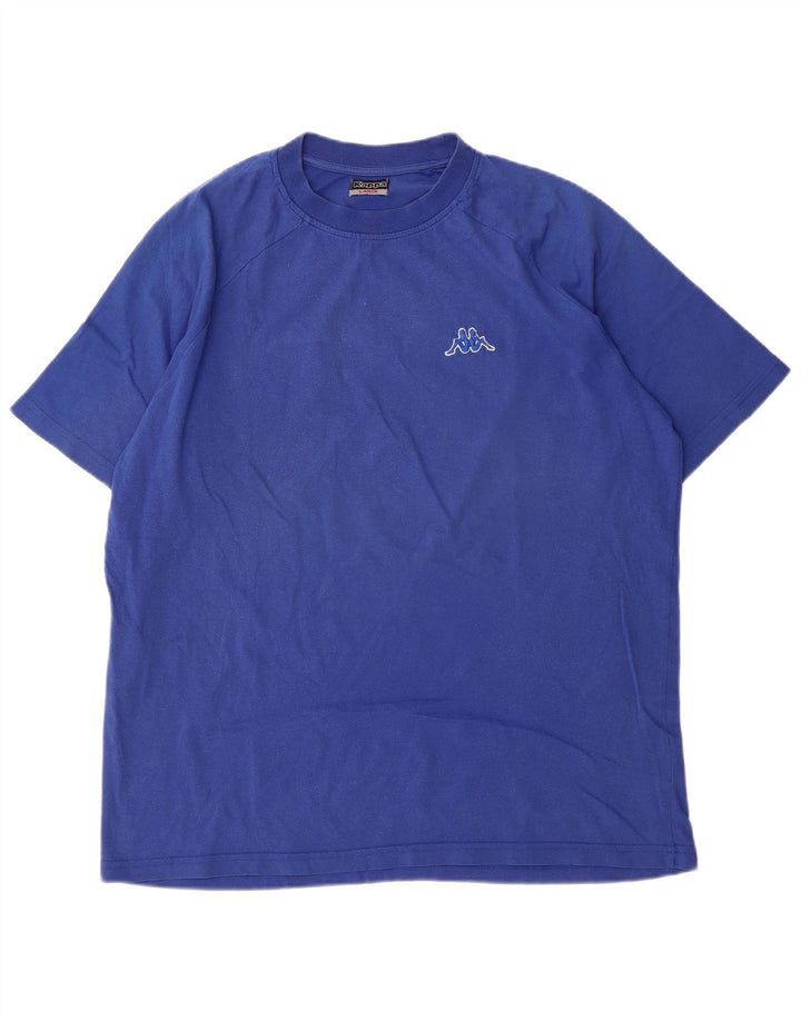 Kappa Herre T-Shirt Top Stor Blå Bomuld