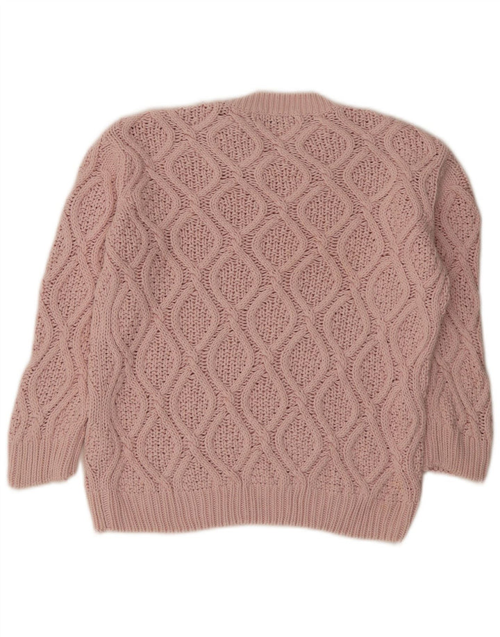 Zara Dame sweater med rund hals DK 14 Medium Pink Bomuld