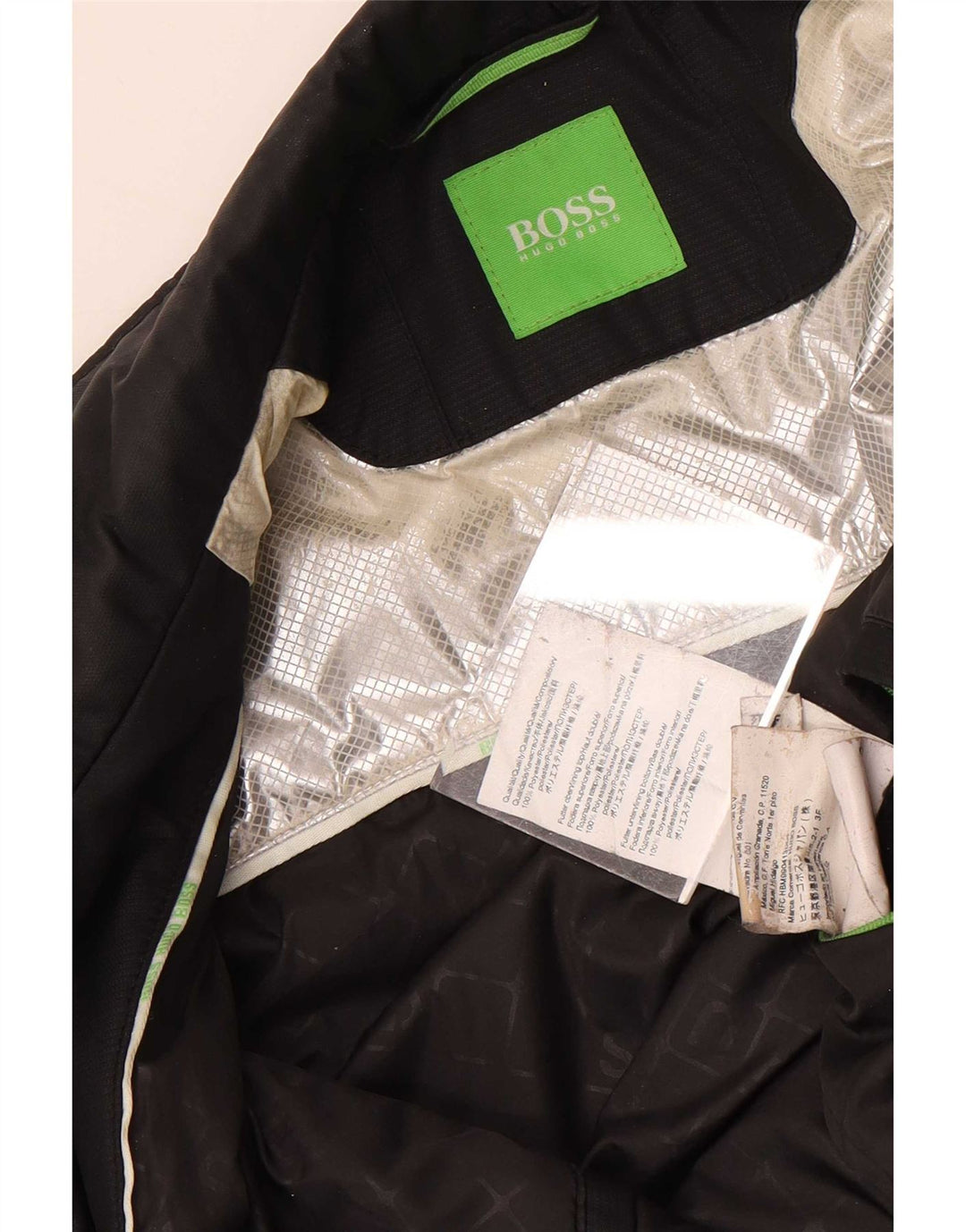 Hugo Boss Bomberjakke til mænd UK 38 Medium Sort Polyester