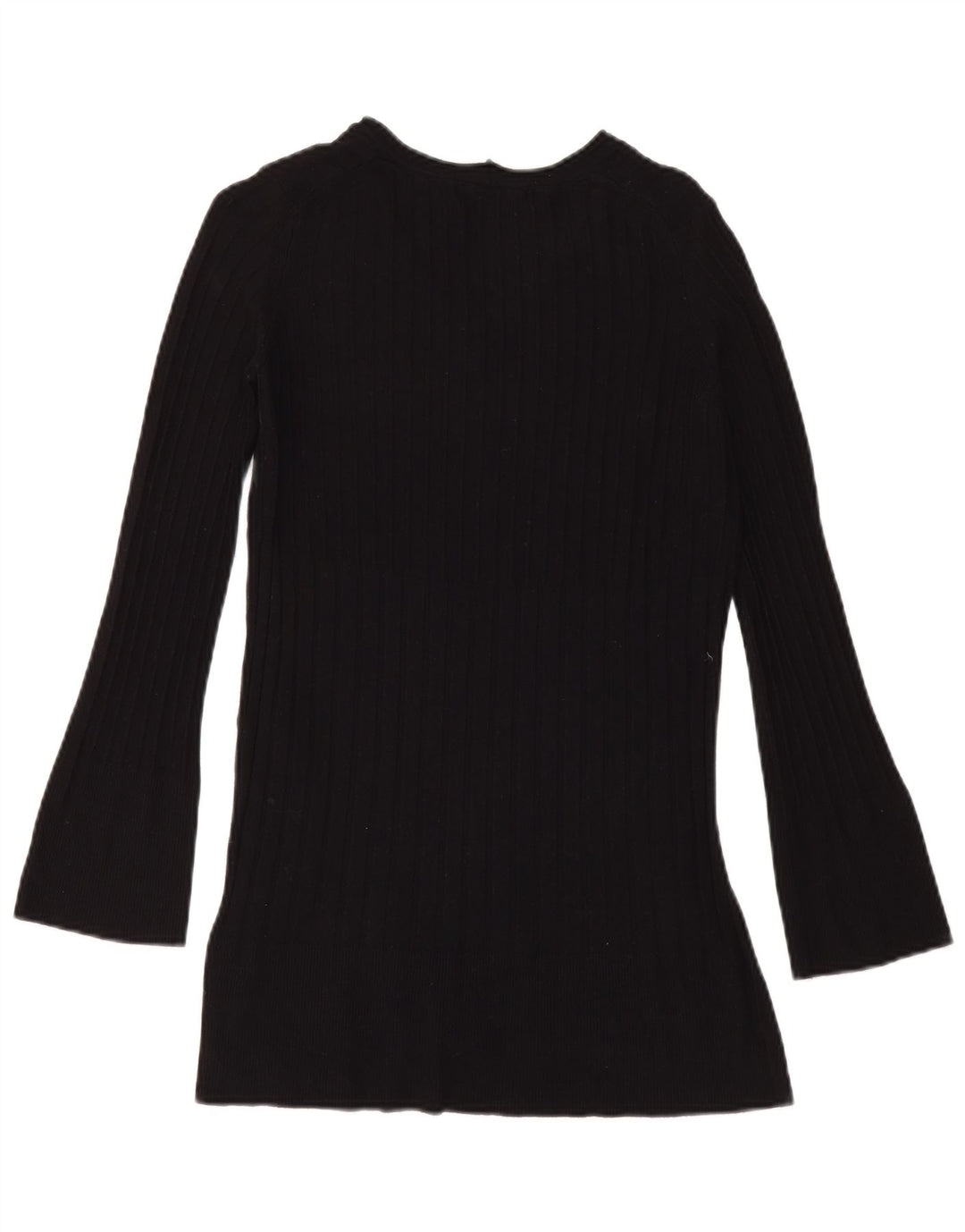 Marks & Spencer Dame V-hals sweater UK 8 Small Black Viscose