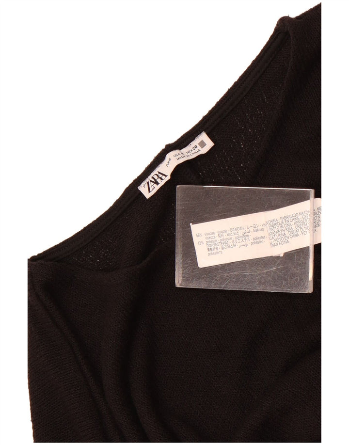 Zara Dame Poncho Jumper UK 14 Medium Sort Viscose