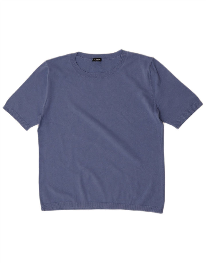 Marella Dame EMME Bluse Top UK 10 Lille Blå