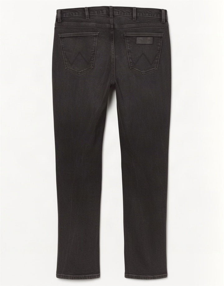 Wrangler Straight Jeans til mænd W36 L36 Sort bomuld