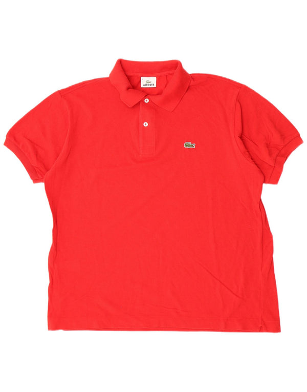 Lacoste herre poloskjorte str. 6 XL Rød bomuld