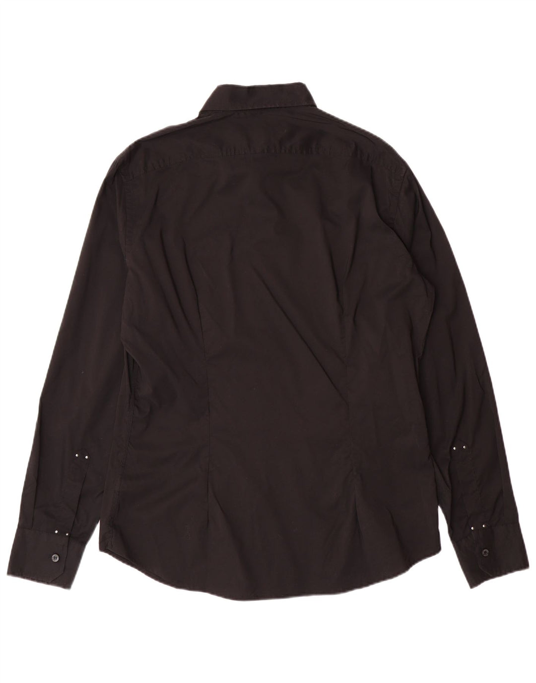 TRUSSARDI JEANS Herreskjorte Stor sort bomuld