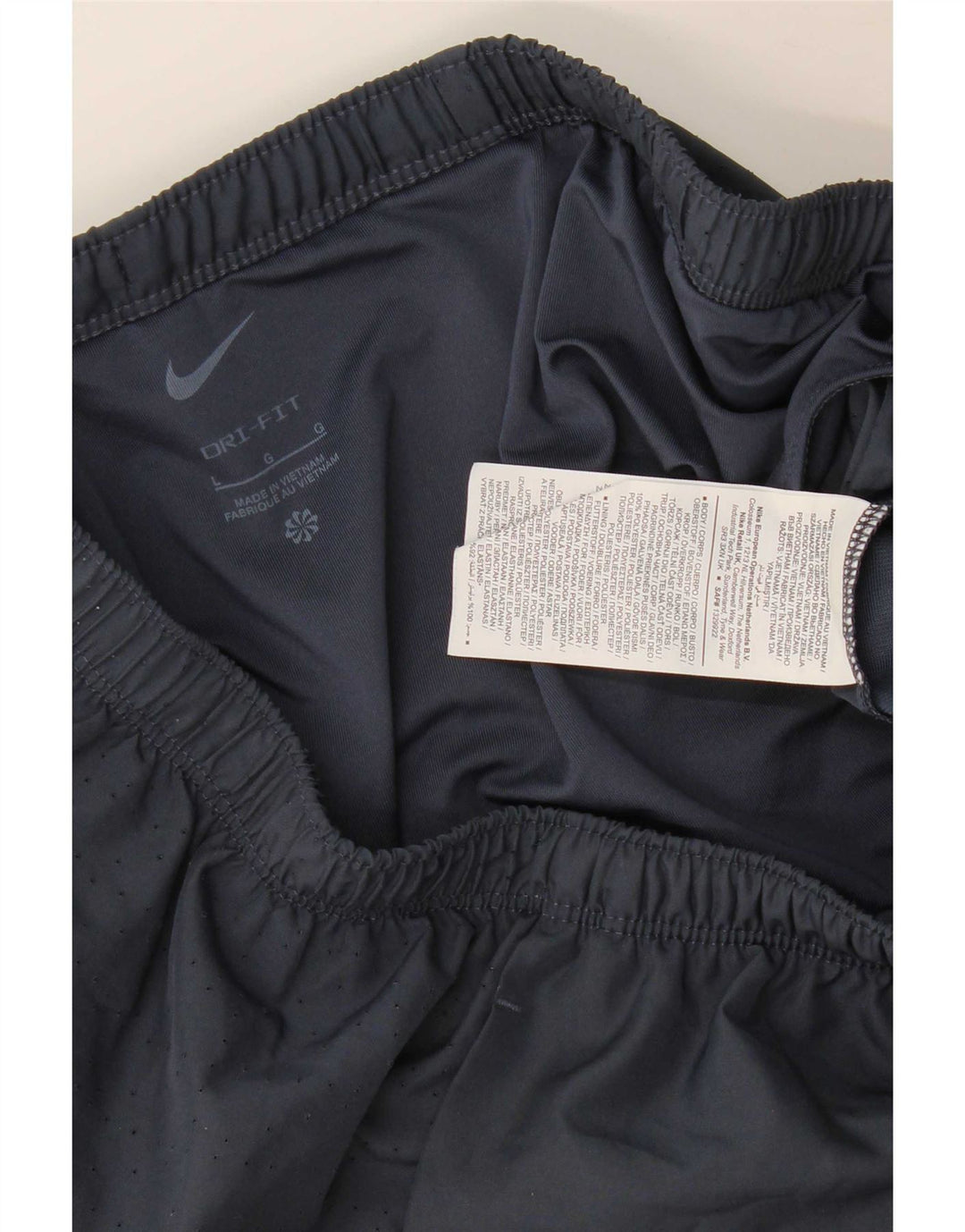 Nike Herre Dri Fit grafiske sportsshorts store marineblå polyester