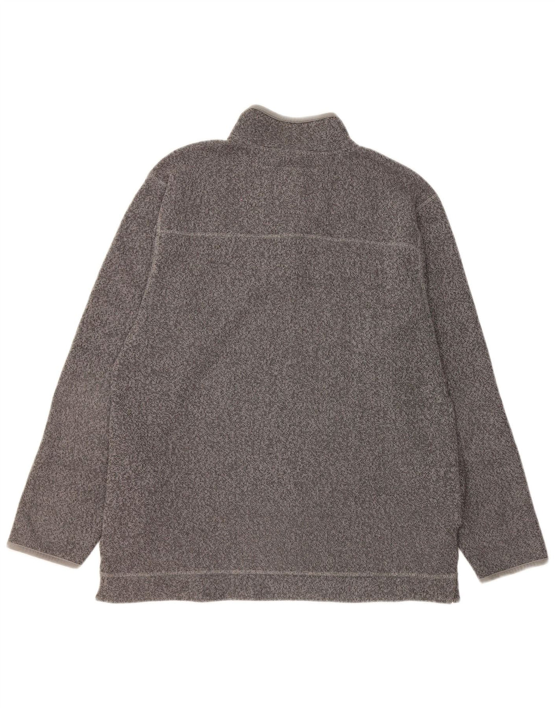 Weird Fish Herre Zip Neck Sweatshirt Jumper Large Grå Flecked Polyester
